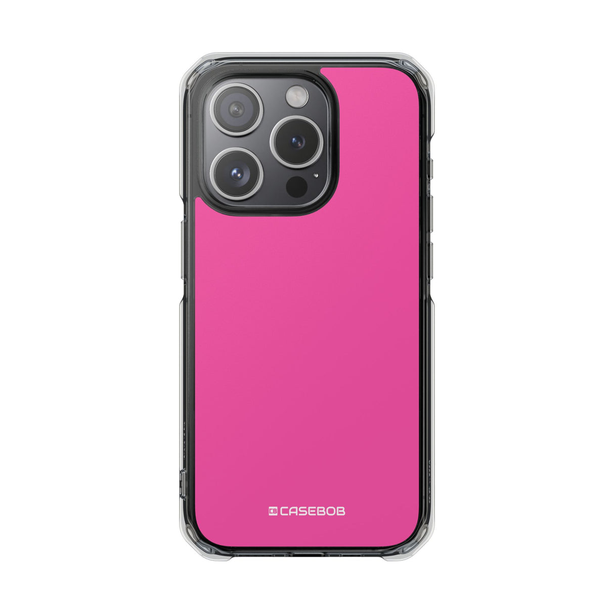 Magenta Crayola | Handyhülle für iPhone (Clear Impact Case – magnetisch) 