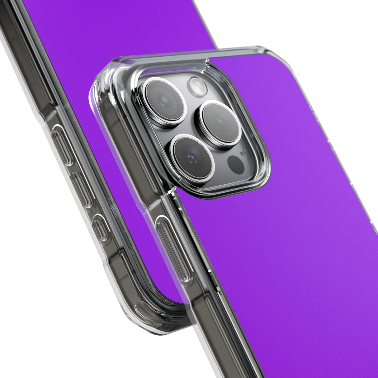 Purple Charm | Handyhülle für iPhone (Clear Impact Case - Magnetisch) 