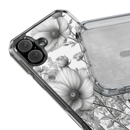 Vintage Floral Etching iPhone 16 - Impact Clear+