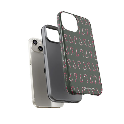 Candy Canes Aligned - iPhone Case