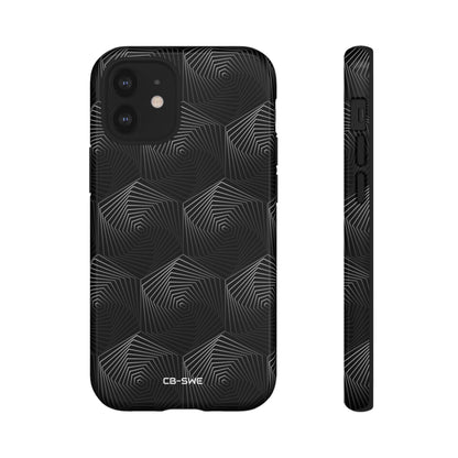 Geometric Spiral Illusion - iPhone Case