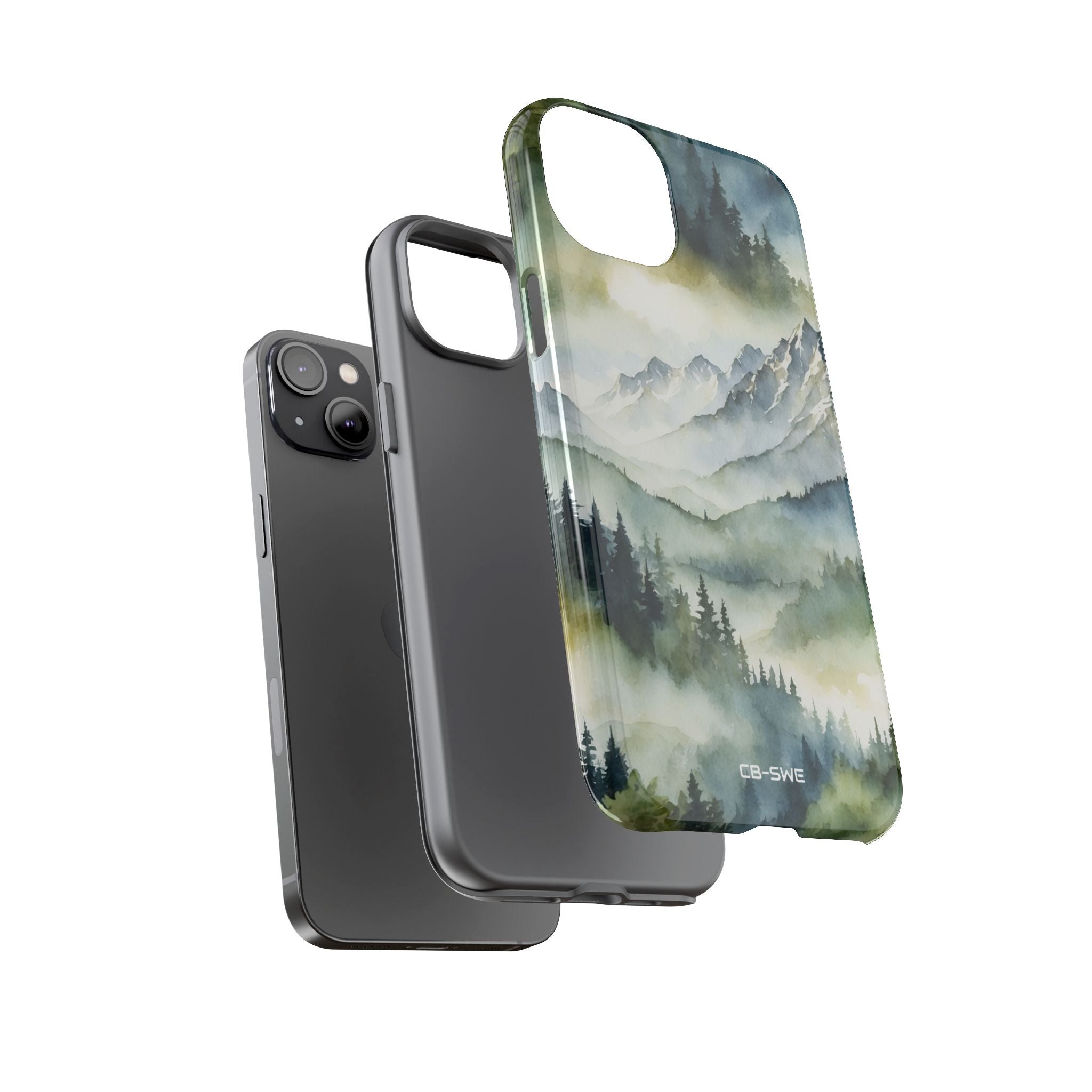 Misty Peaks Emerge - iPhone Case