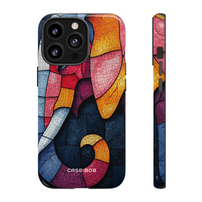 Elephant Mosaic iPhone 13 Pro Case - Tough
