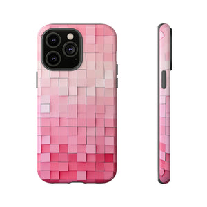 Pink Gradient Mosaic - Protective Phone Case