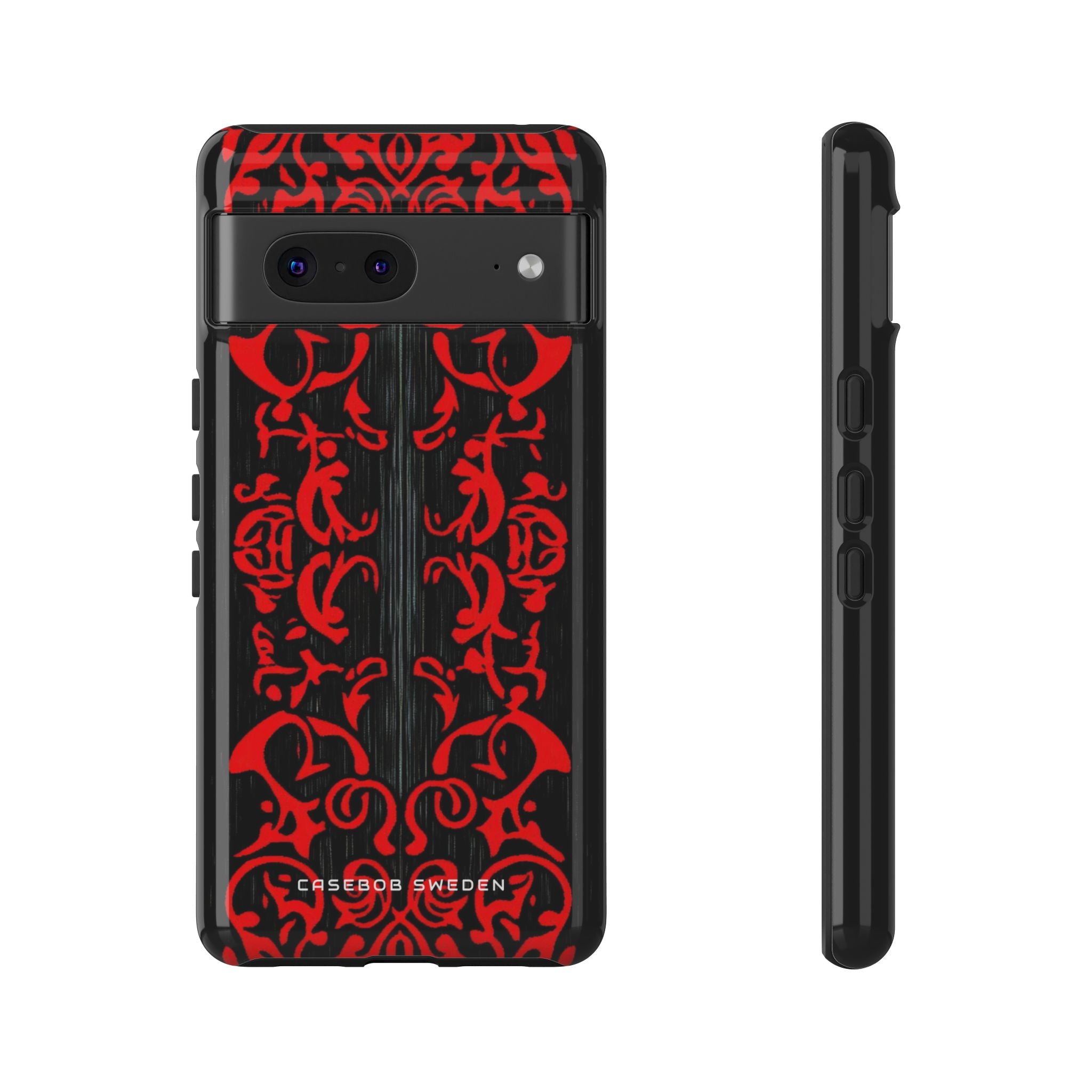 Gothic Crimson Symmetry Google Pixel 7 - Tough Phone Case