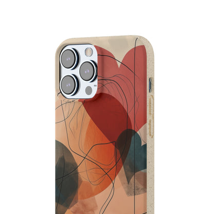 Abstract Heart Harmony | Biodegradable Phone Case