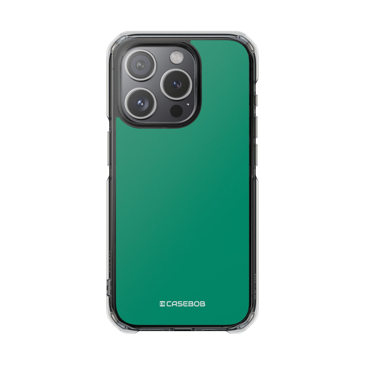 Emerald Green Shade | Phone Case for iPhone (Clear Impact Case - Magnetic)