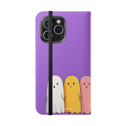 Colorful Ghosts Line - iPhone 15 Pro Max Case - Wallet