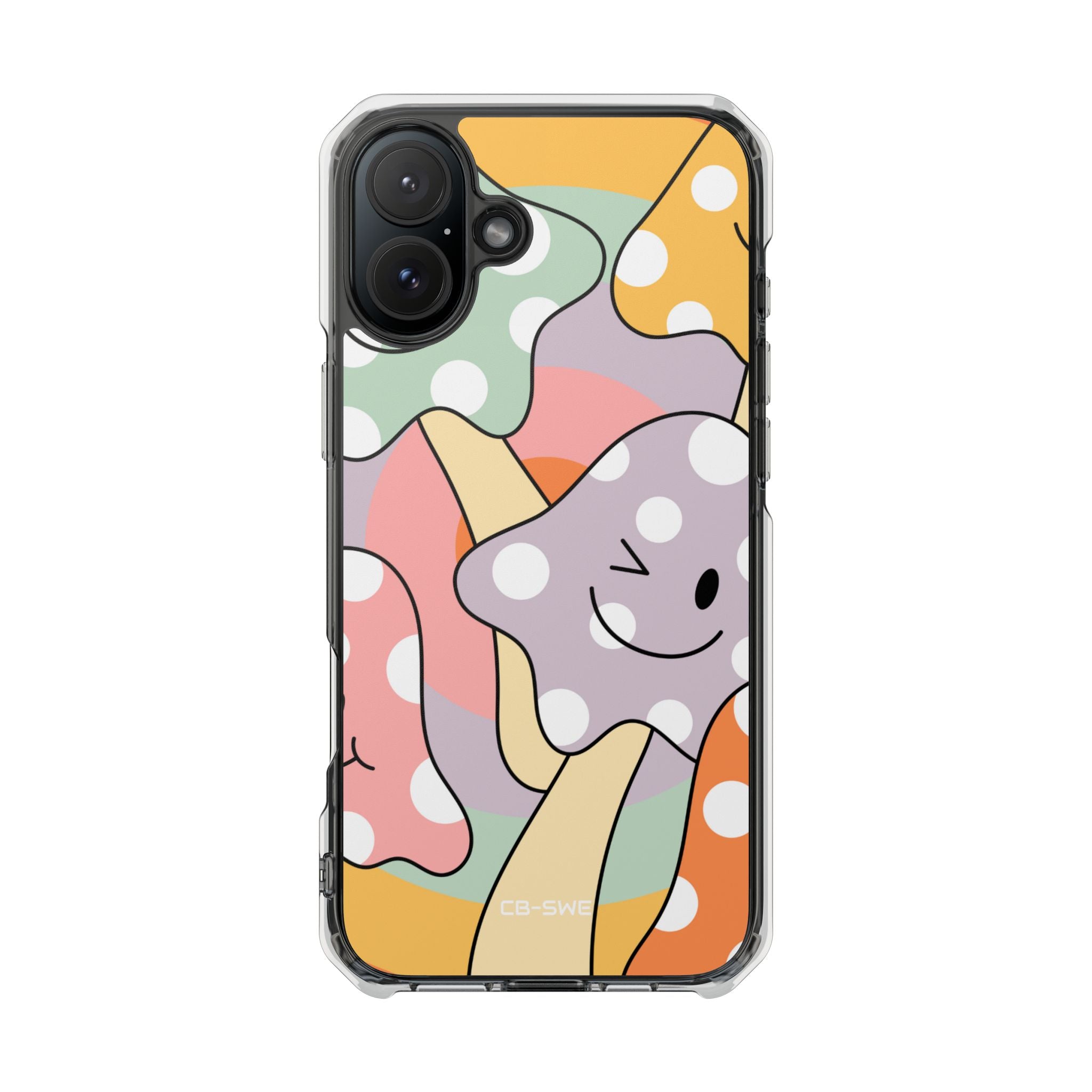 Playful Mushroom Friends iPhone Case - Impact