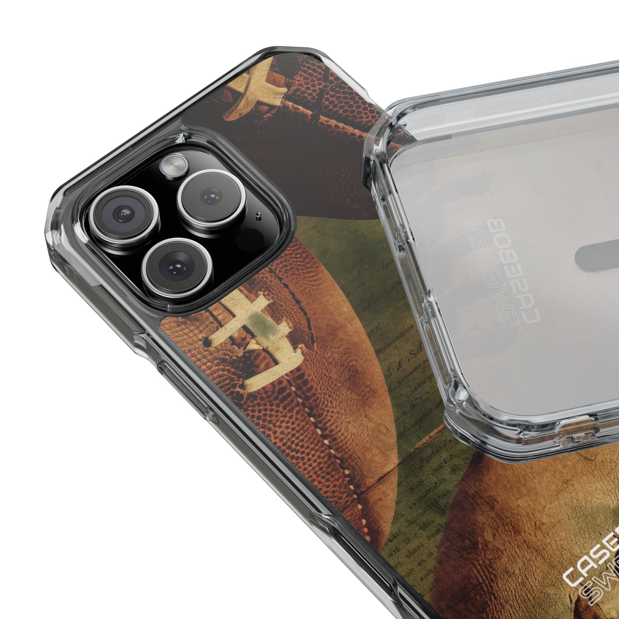 Vintage Football Textures iPhone 16 - Impact Clear+