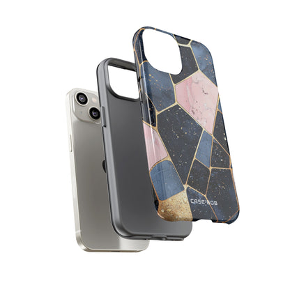 Golden Mosaic iPhone 14 Case - Tough