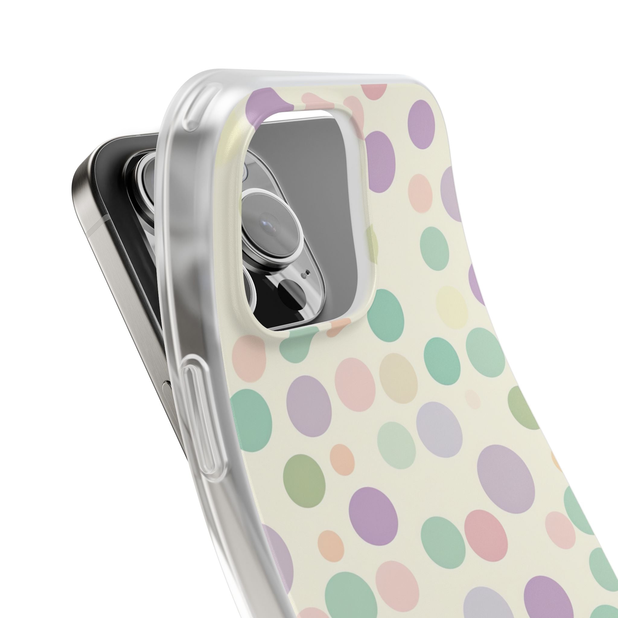 Playful Pastel Polka Dots - Flexi iPhone 16 Phone Case