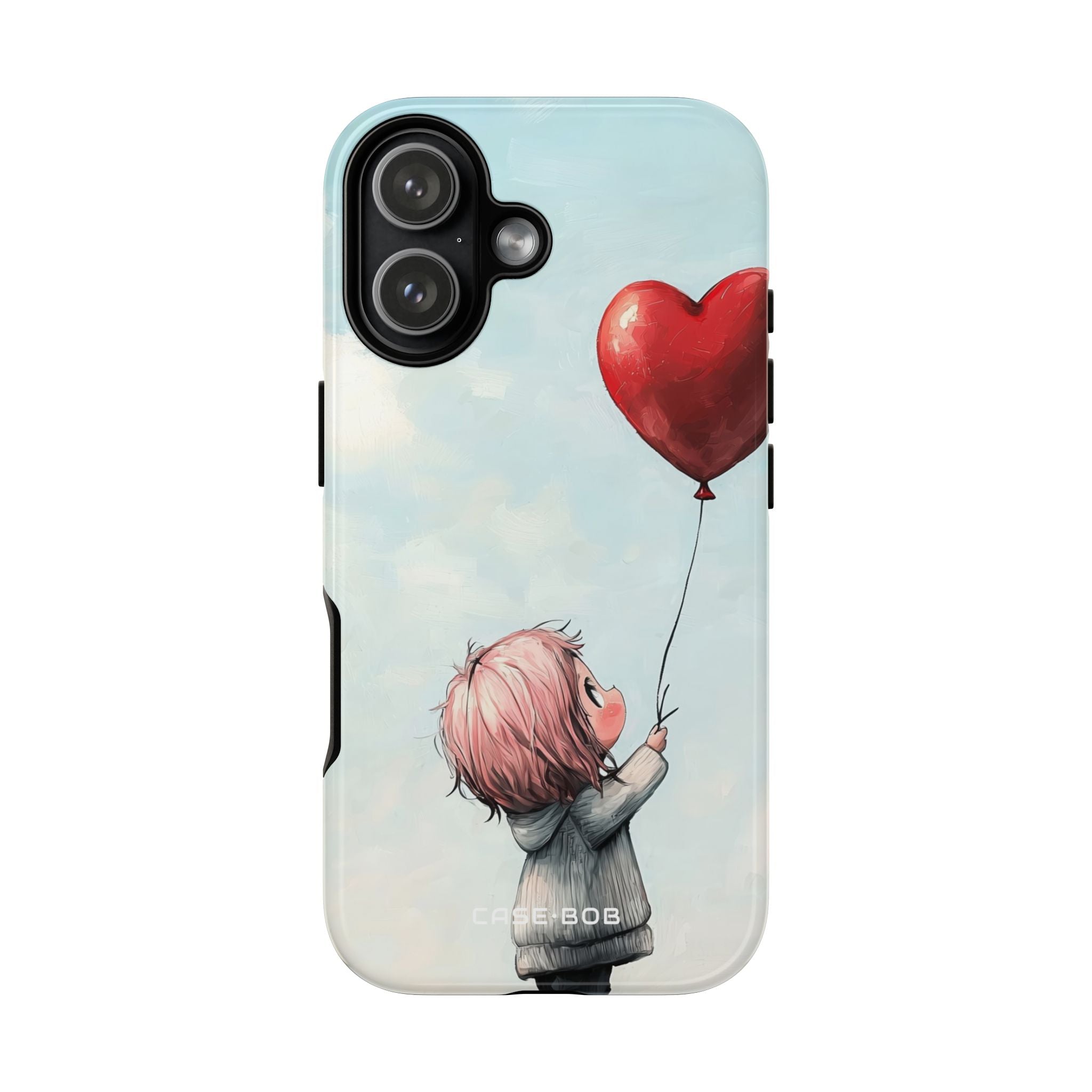 Heart Balloon Glow iPhone 17 Case - Tough
