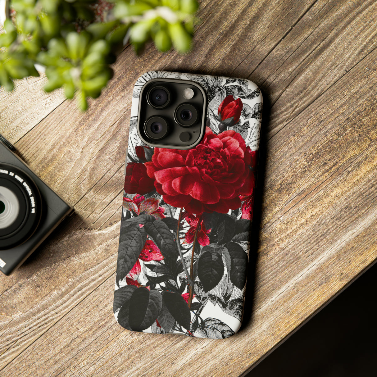 Grunicked Gothic Flower - Protective Phone Case