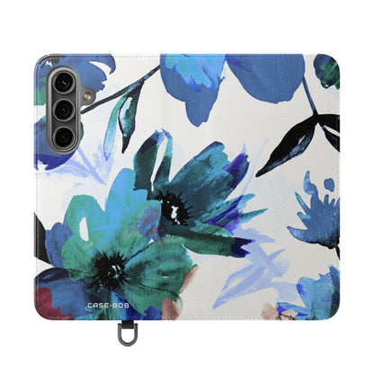 Blue Bloom - Samsung S24 Case - Wallet