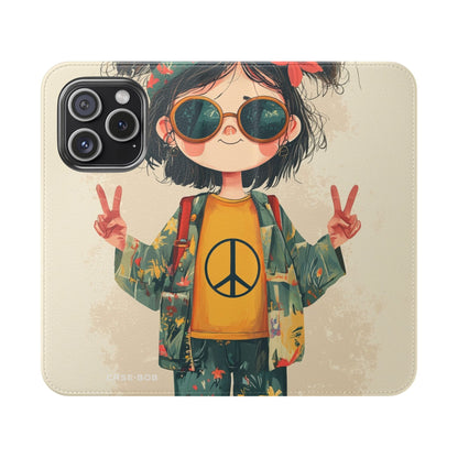 Peace Pigtails - iPhone 15 Pro Case - Wallet