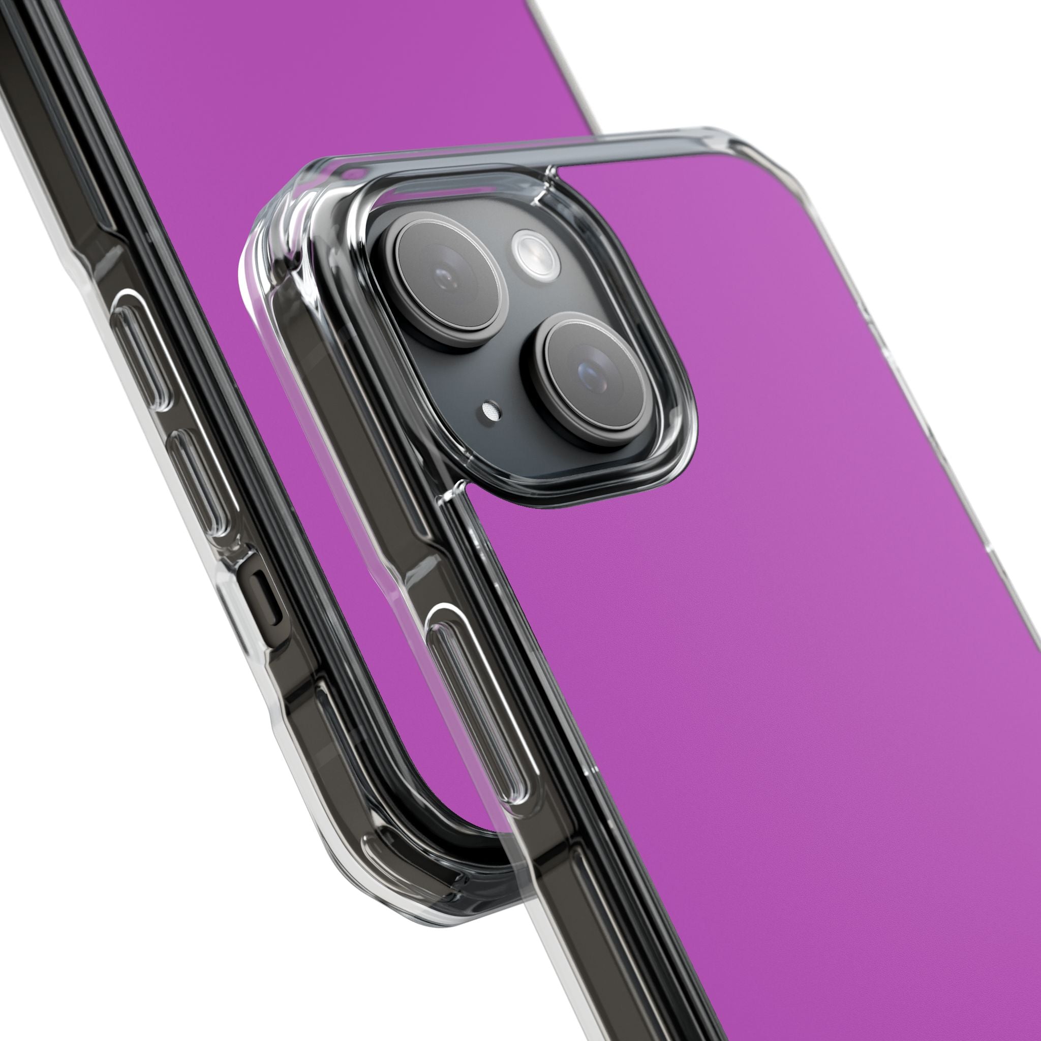 Deep Fuchsia - Clear Impact Case for iPhone