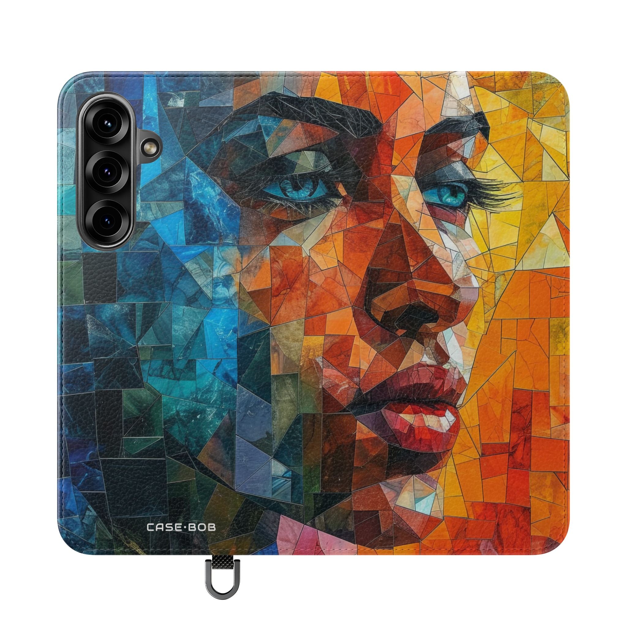 Mosaic Gaze Blue - Samsung S25+ Case - Wallet