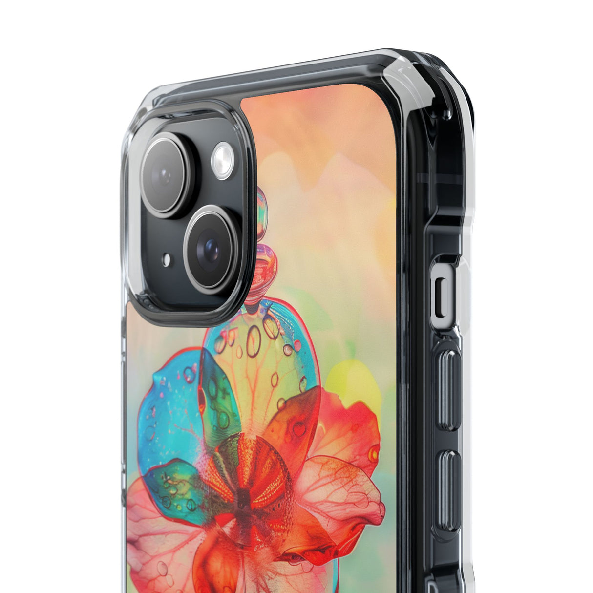 Dreamy Liquid Bloom - Phone Case for iPhone (Clear Impact - Magnetic)