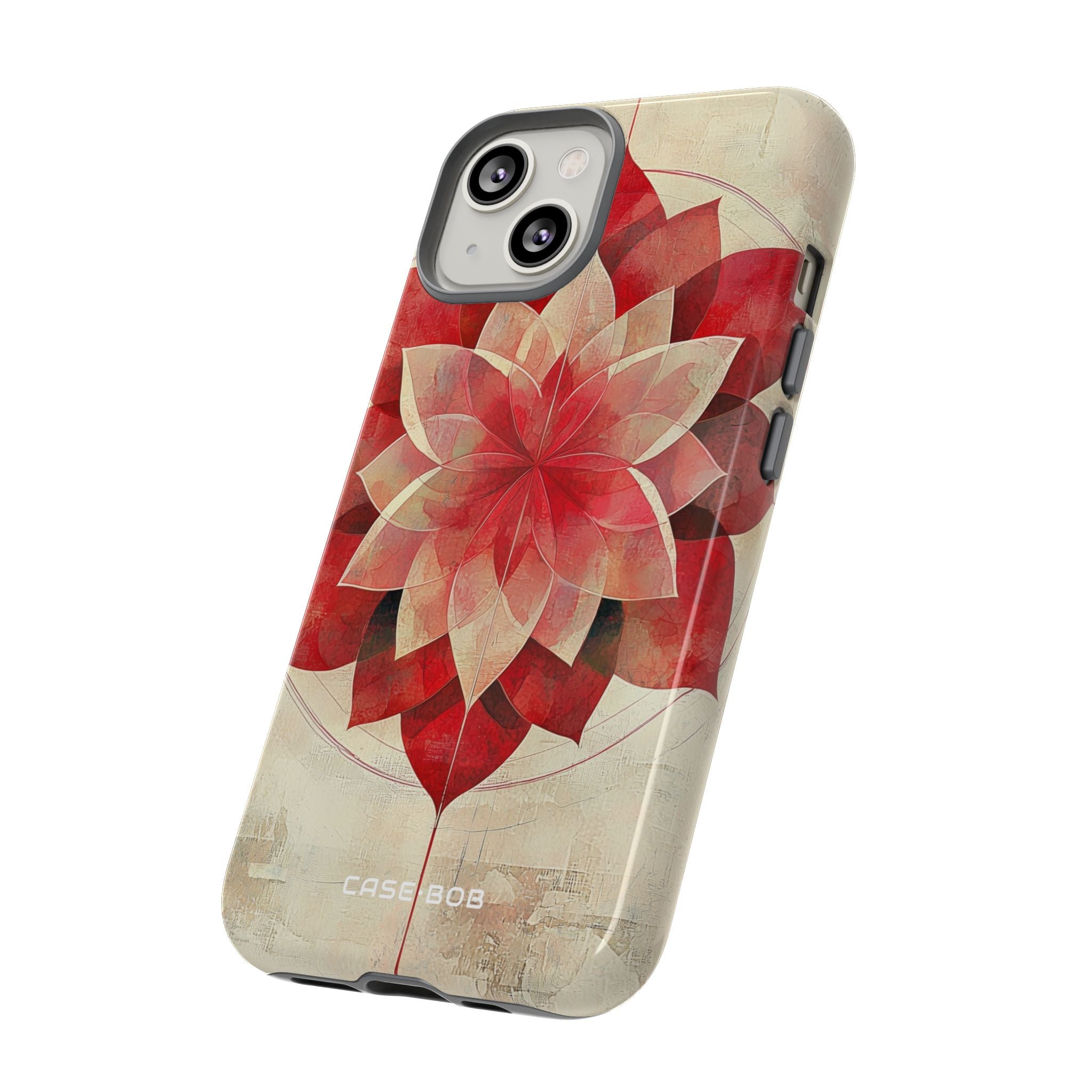 Crimson Bloom iPhone 14 Case - Tough