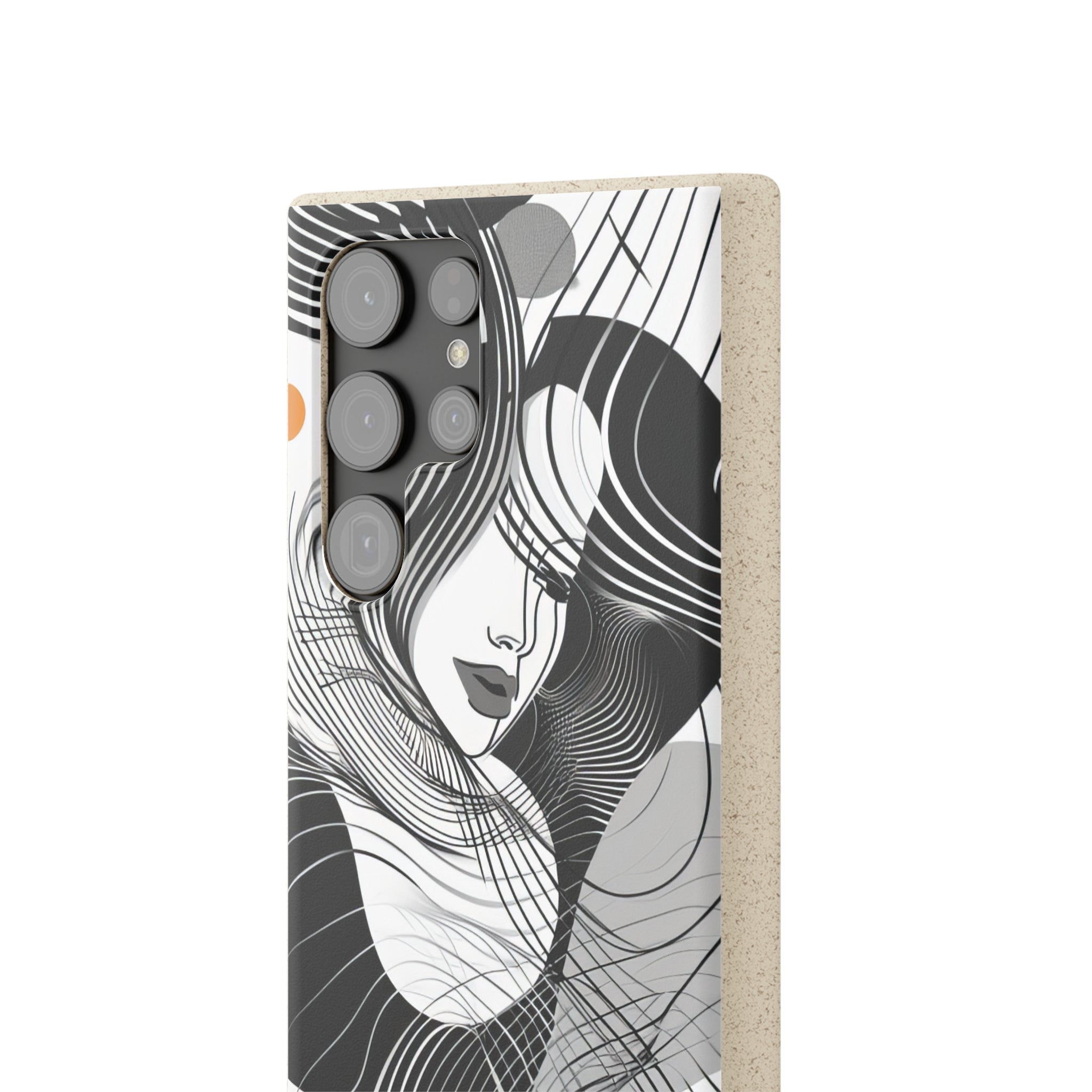 Fluid Noir Rhythm | Biodegradable Phone Case