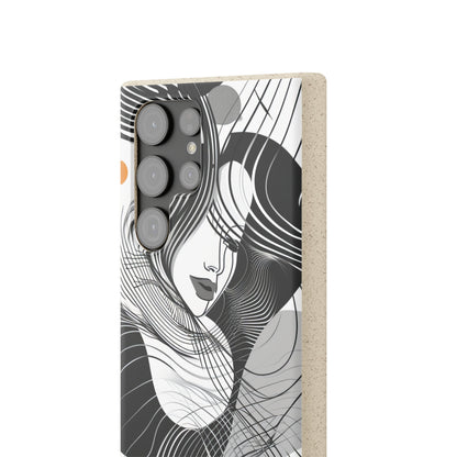 Fluid Noir Rhythm | Biodegradable Phone Case