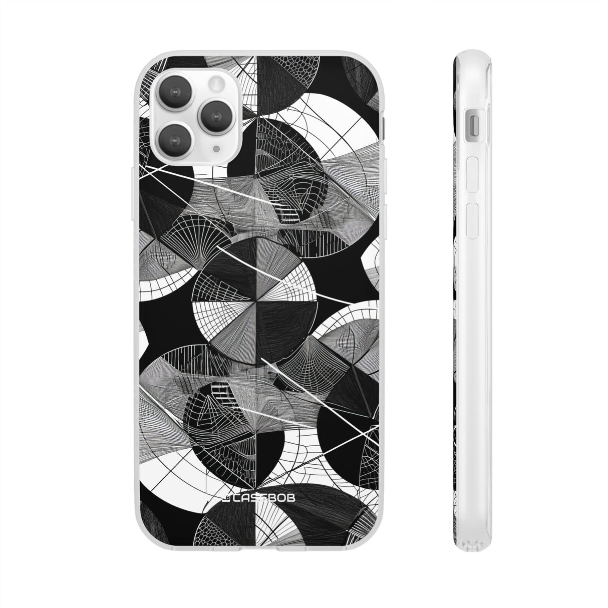 Geometrische Eleganz | Flexible Handyhülle für iPhone