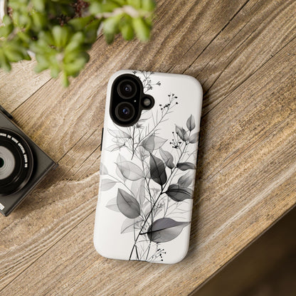 Botanical Elegance in Monochrome - for iPhone 16