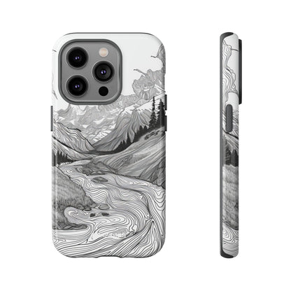 Monochrome Serenity | Protective Phone Case for iPhone