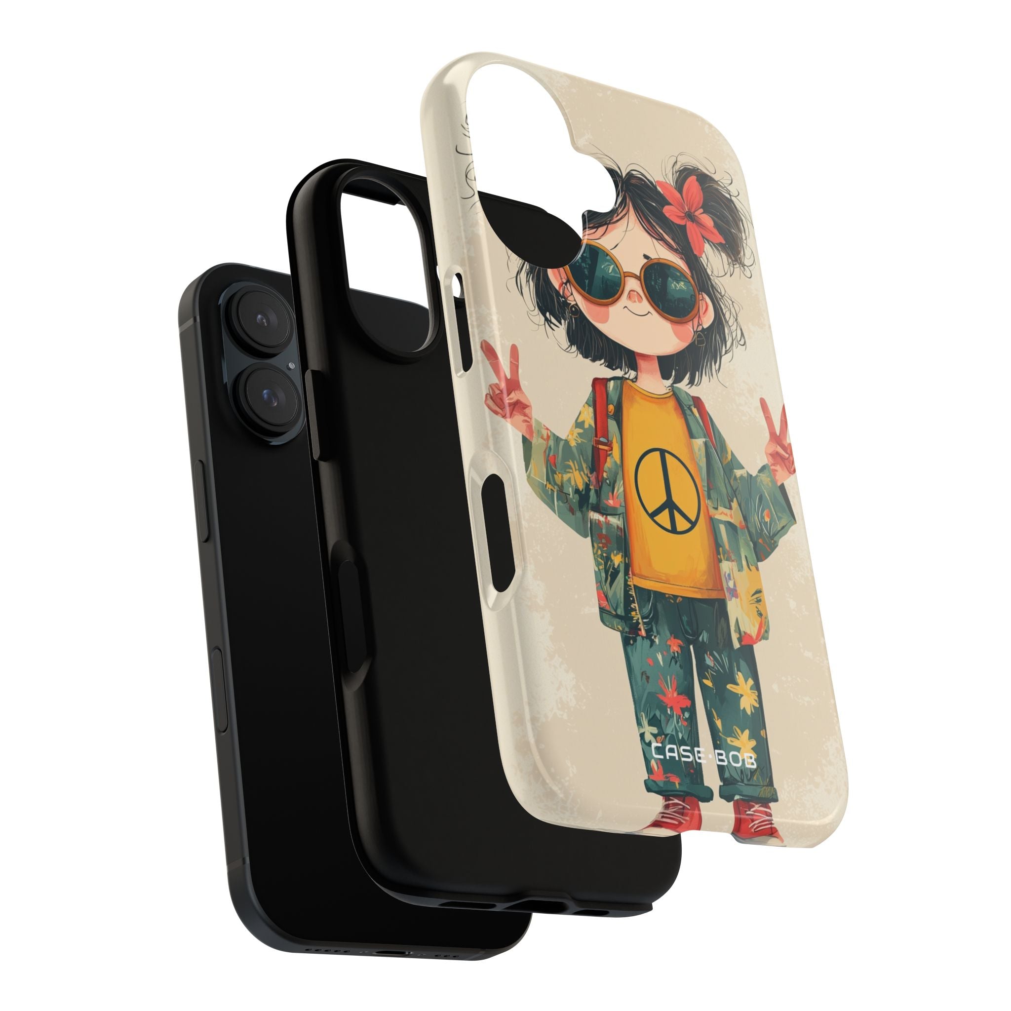 Peace Pigtails iPhone 16 Plus Case - Tough