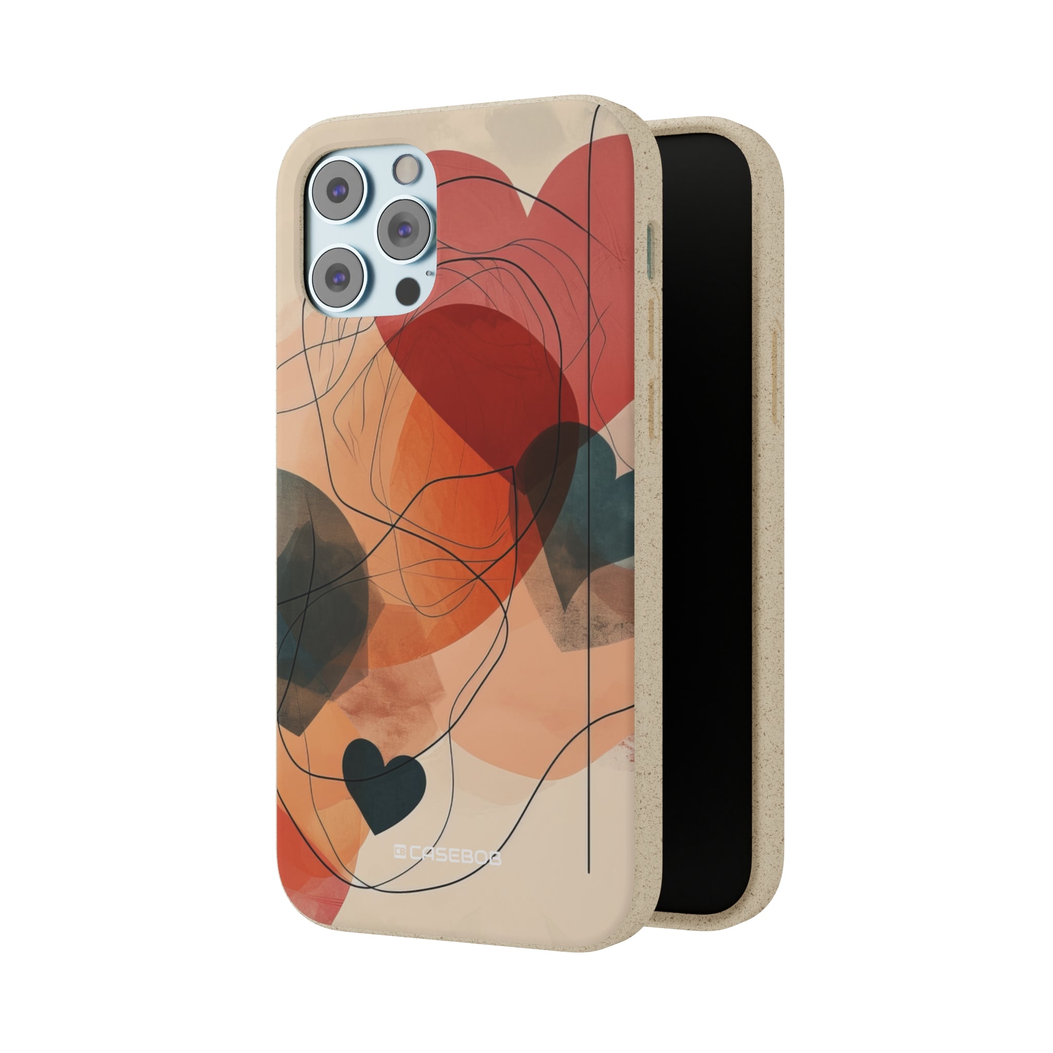 Abstract Heart Harmony | Biodegradable Phone Case