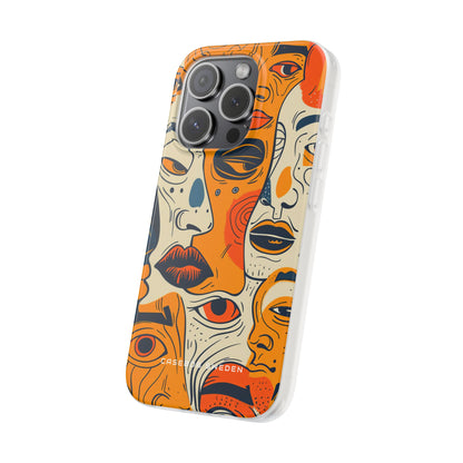 Gradient Face Mosaic iPhone 15 - Flexi Phone Case