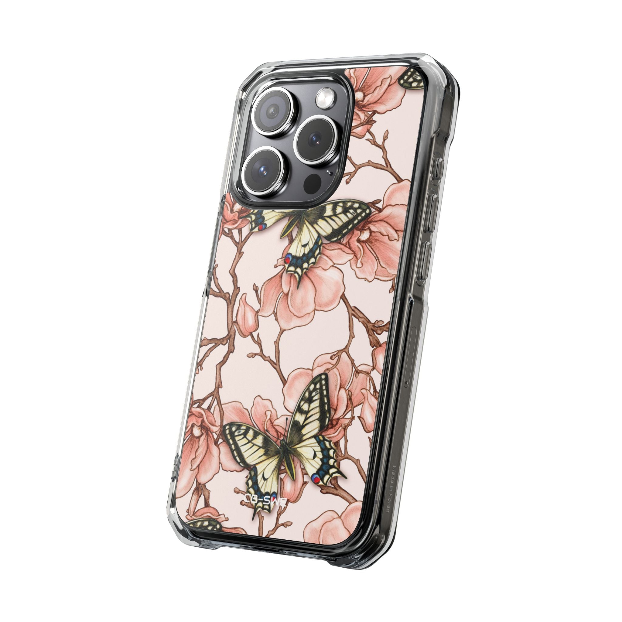 Butterflies and Magnolias Harmony iPhone Case - Impact