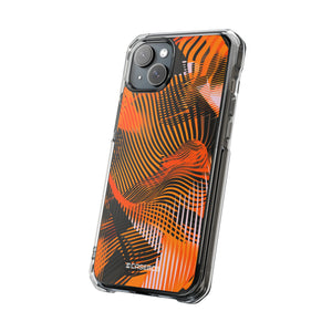 Pantone Tangerine Design | Handyhülle für iPhone (Clear Impact Case – magnetisch) 