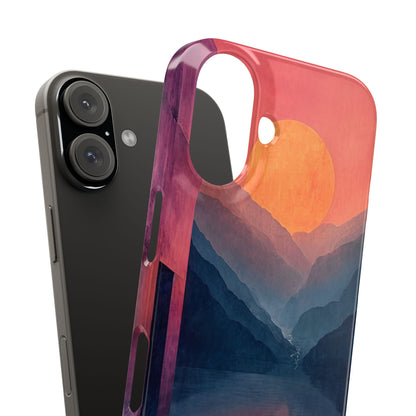 Surreal Sunset Landscape - Slim iPhone 16 Phone Case