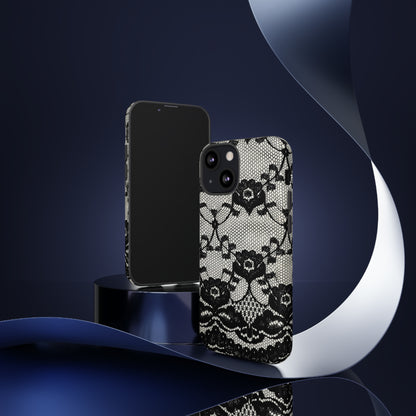 Lilrunge Gothic Flower - Protective Phone Case