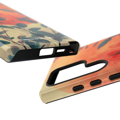 Orange Sun Harmony - Tough Samsung S24 Phone Case