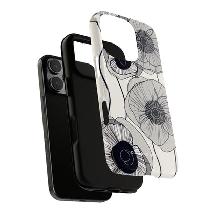 Modern Minimalist Flowers iPhone 16 - Tough Phone Case