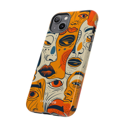 Tangled Faces Sunset iPhone 14 Plus Case - Tough