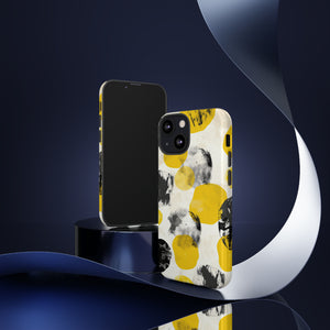 Yellow Dot Minimalism - Protective Phone Case