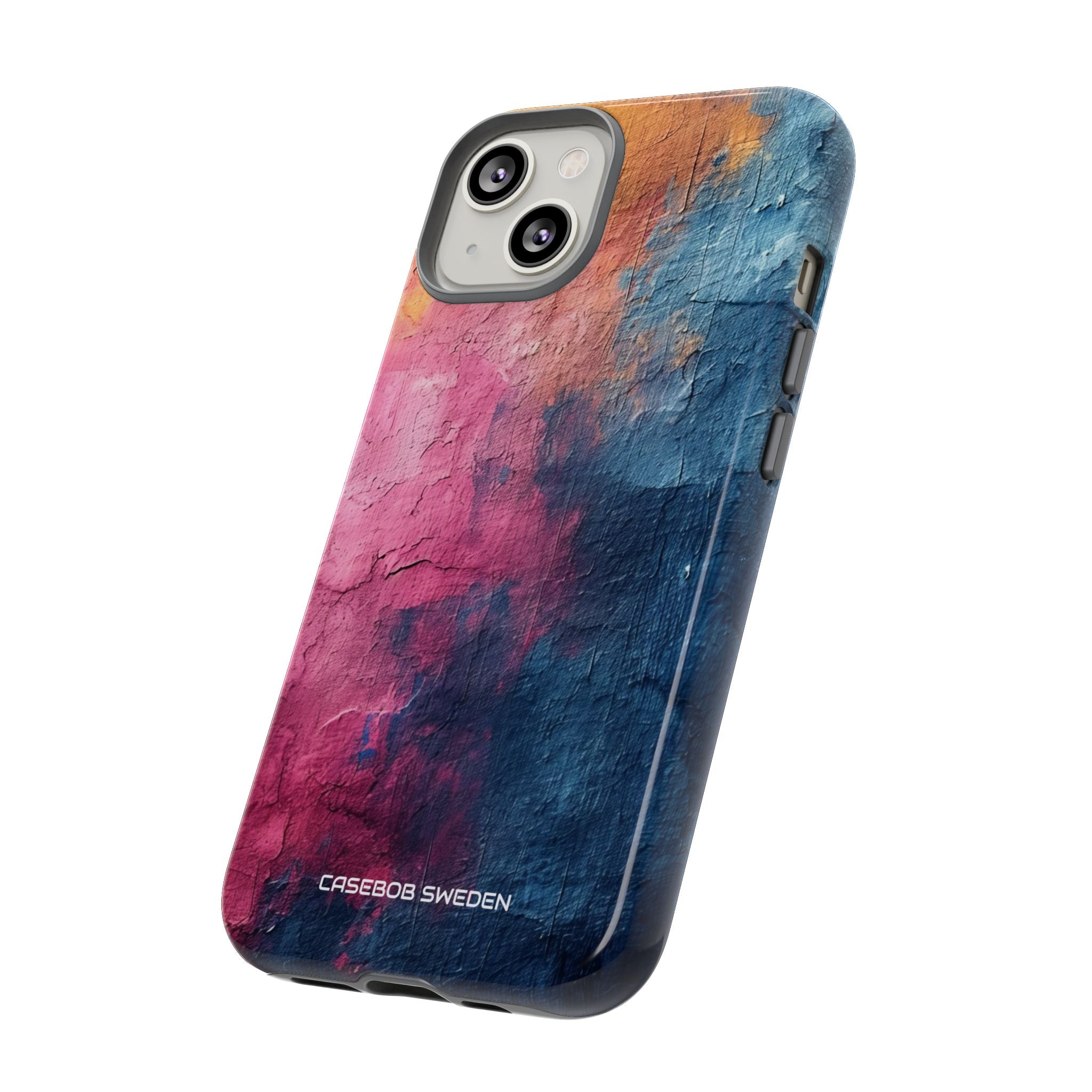 Blue Pink Abstract - Tough iPhone 14 Phone Case