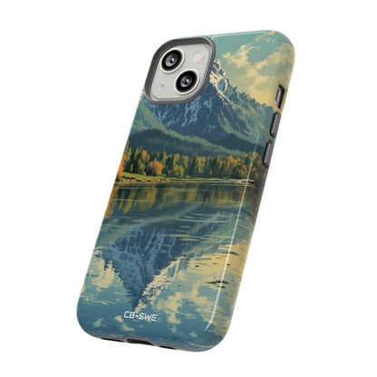 Mountain Reflects Calm - iPhone Case
