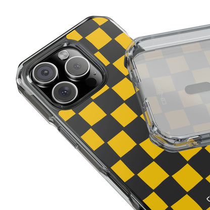 Yellow Squares Dance iPhone Case - Impact