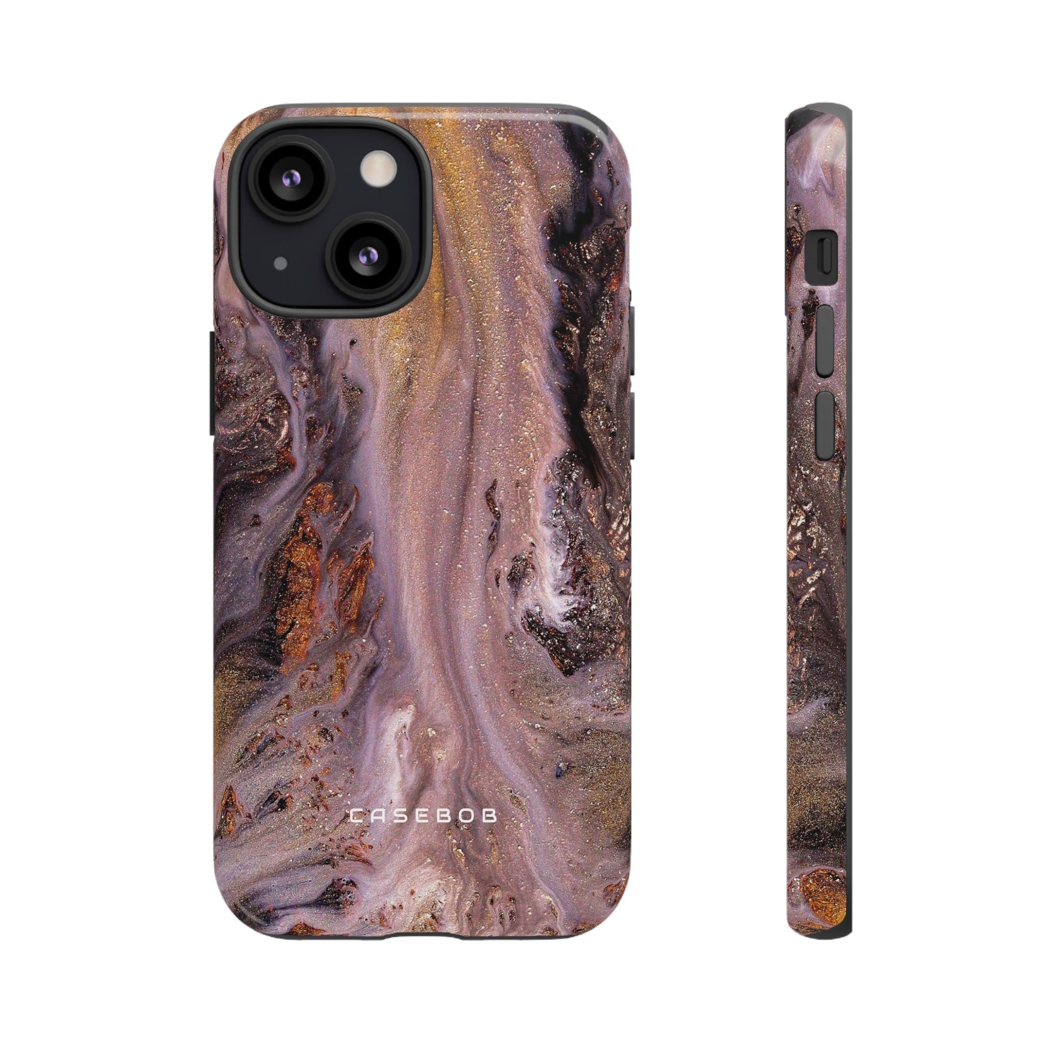 Pink Marble Ink Art - Protective Phone Case