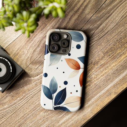 Leaves And Circles - iPhone Case
