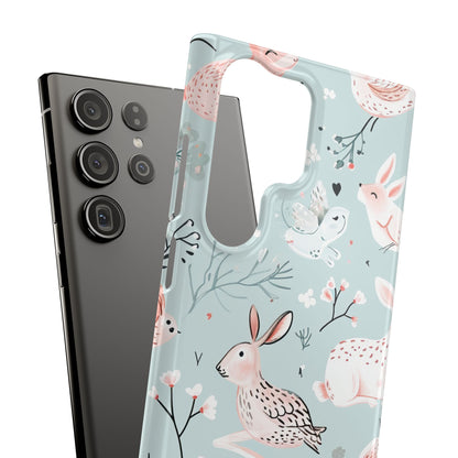 Whimsical Bunny Blossom - Slim Samsung S23 Phone Case