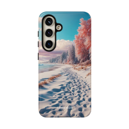Snowy Footprints Samsung S24 Case - Tough
