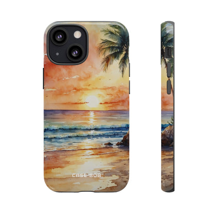 Sunset Palm iPhone 13 Mini Case - Tough