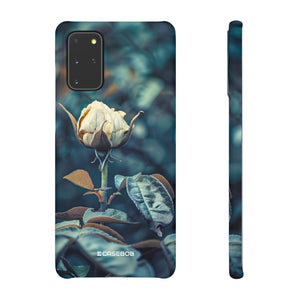 Teal Rosebud Serenade | Slim Phone Case for Samsung