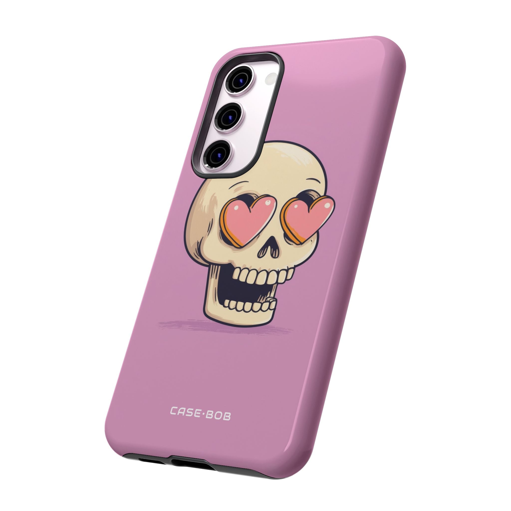 Heart Eyed Skull Samsung S23 Plus Case - Tough